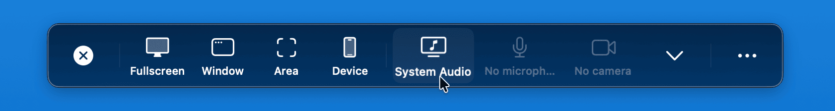 ScreenSage Pro system audio recording option