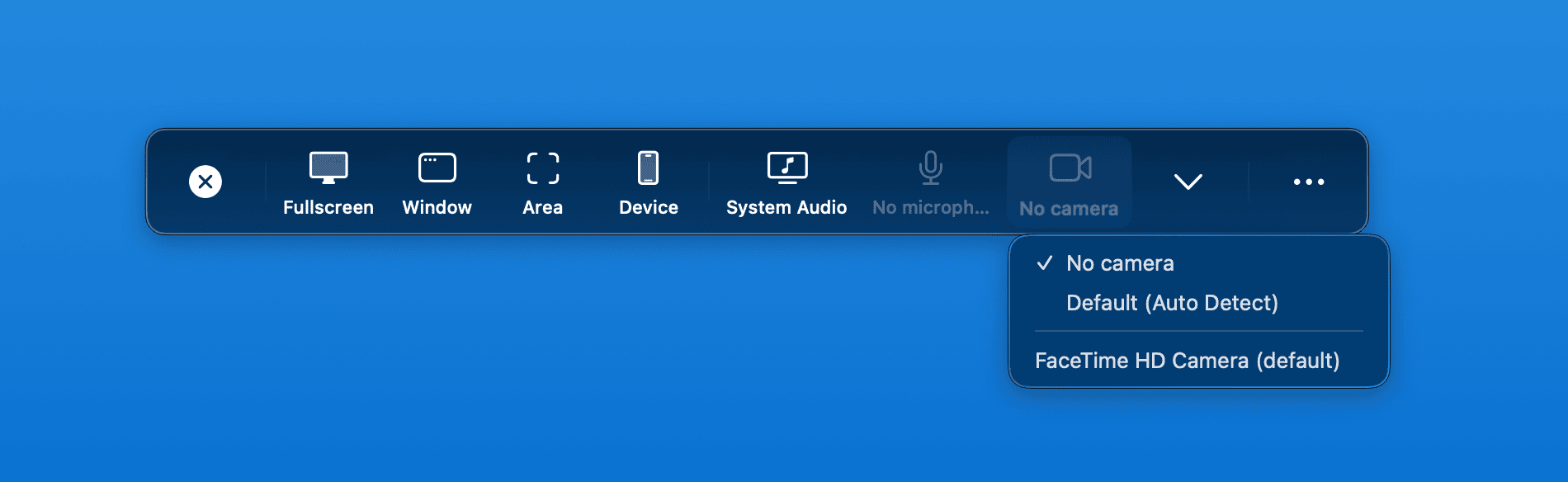 ScreenSage Pro 摄像头选择界面